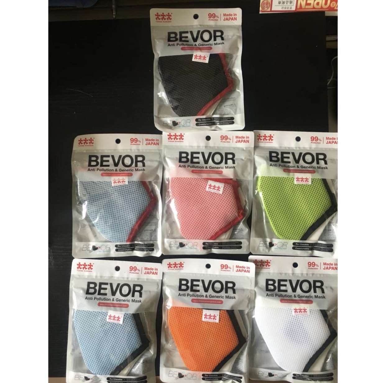 全新🔥🔥🔥🔥🔥BEVOR Anti pollution &amp; Generic Mask 日本🇯🇵口罩現貨發售內附三塊濾片。
