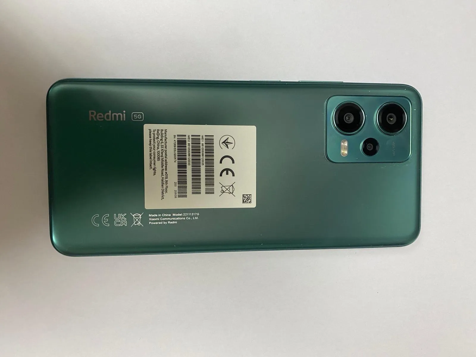 小米 Redmi Note 12 5G 港版雙卡雙待256GB （4800像素）淨機跟保護套