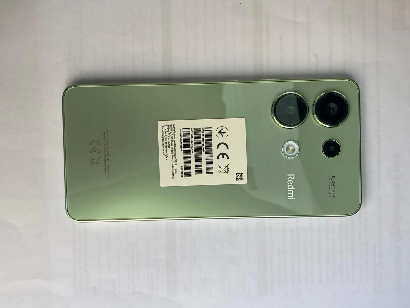 小米Redmi Note 13 256GB 99%new港版淨機連套貼雙卡雙待